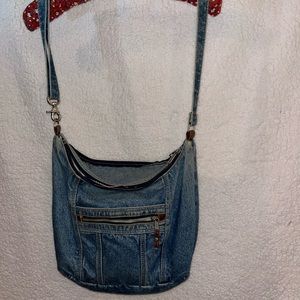 100% cotton bag large in denim blue